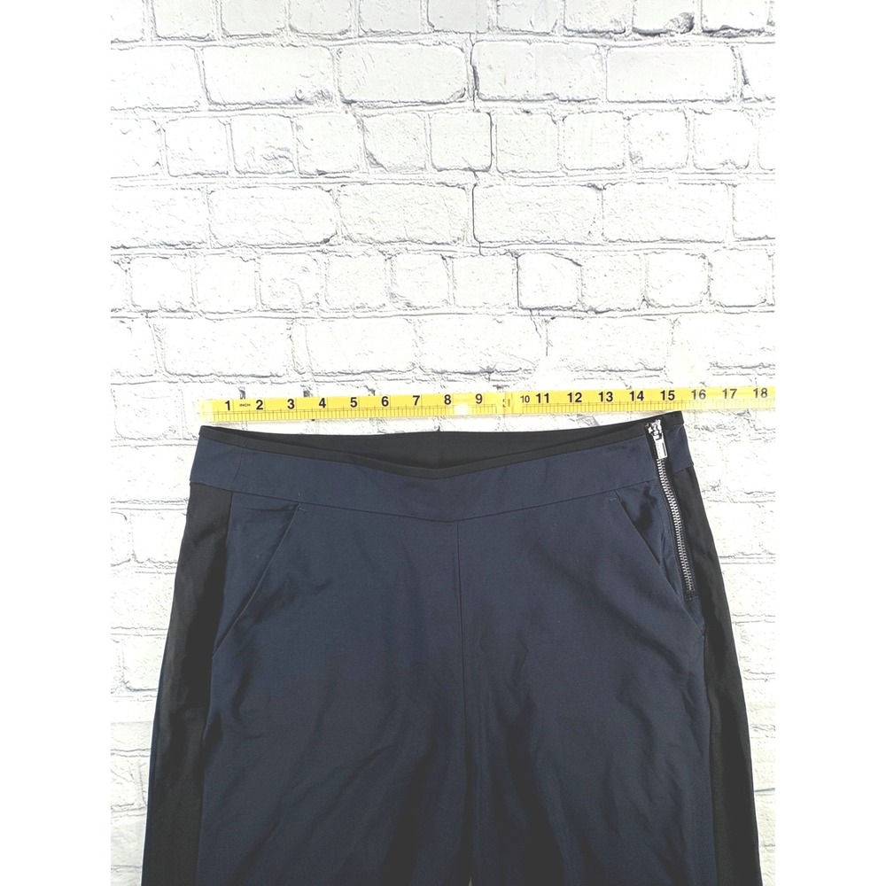 Athleta Gramercy Track Wide Leg Pants Women 6 Navy Good Travel - Picture 8 of 10